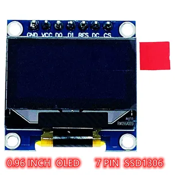 0,96 дюймов белый цвет SPI OLED 12864 дисплейный модуль печатная плата 7pin SSD1306 контроллер