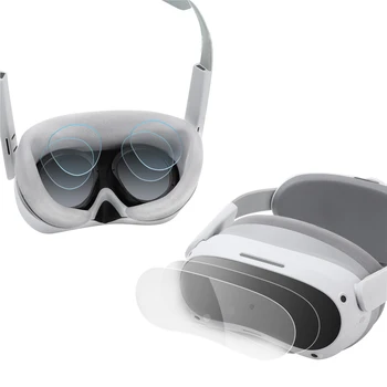 1 комплект защитной пленки для аксессуаров Pico 4, очки виртуальной реальности, пленка для головы, головные уборы, комбинированный комплект защитной пленки для мягкой панели с защитой от царапин,