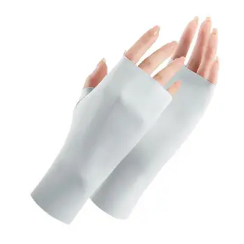 1 Пара портативных перчаток для маникюра, Дышащие перчатки для УФ-защиты Chinlon, перчатки для маникюра с защитой от УФ-лучей, светодиодная лампа для маникюра, перчатки