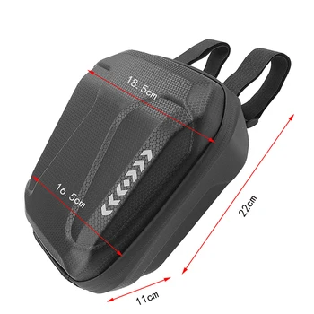 1 шт. 2,5 л Водонепроницаемая передняя подвесная сумка из ЭВА для электрического велосипеда, скутера, сумки для электровелосипедов, встроенные сетчатые сумки, дизайн переплета