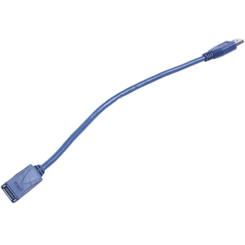 10X Синий удлинитель с разъемом USB 3.0 от мужчины к мужчине F/M Type A 30 см