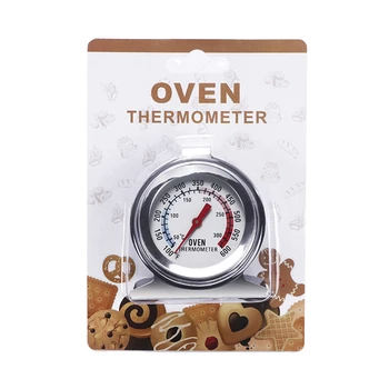 10шт Контрольный термометр из нержавеющей стали для духовки, гриля, коптильни, приготовления пищи на кухне 50-300 ° C/100-600 ° F