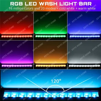 10шт Новый 36 Вт RGBCCT Tuya Bluetooth LED Wall Washer Приложение Дистанционного Управления Прожектором Внутреннего Наружного Освещения