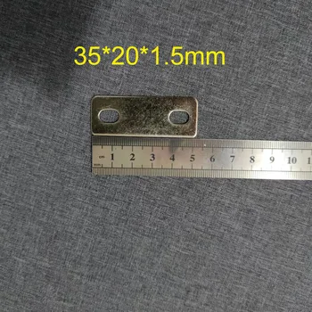 10шт Шина из красной меди толщиной 1,5 мм 35 мм для подключения аккумулятора
