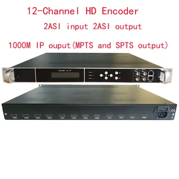 12 Кодировщик HDMI-ASI, многоканальный кодировщик 1080P, вход HDMI и выход IP / ASI, кодировщик HDMI-IP