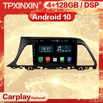 128 Г Беспроводной Carplay 2 Din Автомобильный стереоприемник Android 10 для Hyundai Sonata 2015 2016 2017 Радио Аудио головное устройство Экран плеера