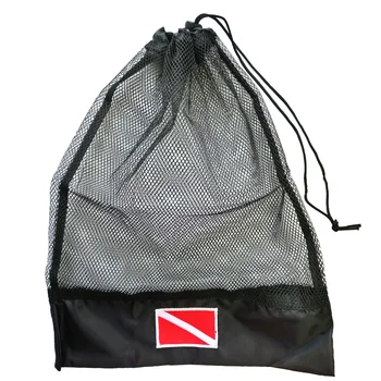 15,5 x 12,5 дюймов, сетчатая сумка на шнурке для подводного плавания, маска для подводного плавания, сумка для хранения Дайвера, Плавание, Пляжные путешествия
