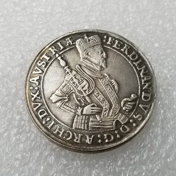 1574-1595 Австрия Памятная монета Украшение дома Ремесло Серебряные монеты Коллекционные монеты Рождественские подарки # 1815