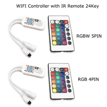 16 миллионов цветов Wifi RGB / RGBW LED контроллер, управление смартфоном, музыка и режим таймера, magic home mini wifi led rgb контроллер
