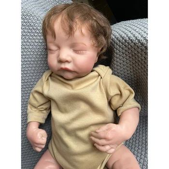 19 дюймов Две версии реалистичного мягкого тела и полностью силиконовой куклы Reborn Levi Soft Touch Гибкая высококачественная художественная кукла ручной работы