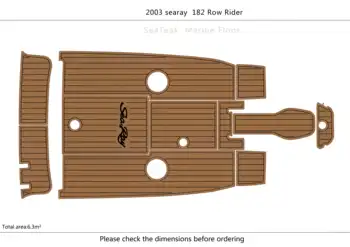 2003 searay 182 Row Rider Кокпит плавательная платформа 1/4 