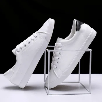 2023 Весенние Белые Туфли Мужская Повседневная Обувь Мужские Кроссовки Крутая Уличная Мужская Обувь Брендовая Мужская Обувь На Плоской подошве Спортивная Одежда