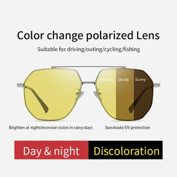 2023 Новые модные солнцезащитные очки в большой оправе с двухцветными металлическими поляризованными нейлоновыми линзами, солнцезащитные очки для мужчин и женщин, трендовые красочные очки для глаз