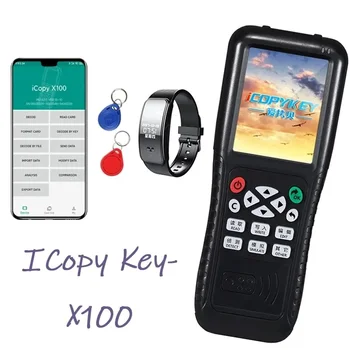 2023 Новый X100 NFC Зашифрованный Считыватель Смарт-карт с чипом Дубликатор RFID IC ID Устройство Записи Значков 13,56 МГц Копировальный Аппарат для ключей 125 кГц Токен T5577
