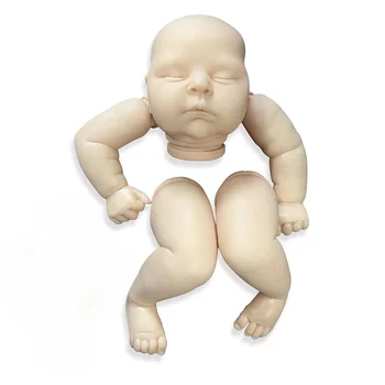 21-Дюймовая Кукла Bebe Reborn Kit Sleeping Baby Peaches В Разобранном виде Незаконченные Поделки из Заготовок для Куклы с Названием Тела из Ткани на шее
