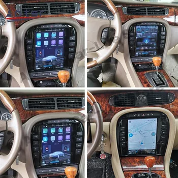256G Tesla Экран Android12 Мультимедийный Радиоприемник Для Jaguar S-type Stype 2004 2005 2006 2007 2008 2009 GPS Плеер Головное Устройство