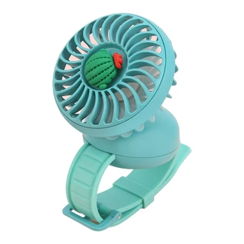 27RB Милый наручный вентилятор для часов с зарядкой через USB Мини-вентилятор воздушного охлаждения Модный компактный летний вентилятор для детей, удобный в носке