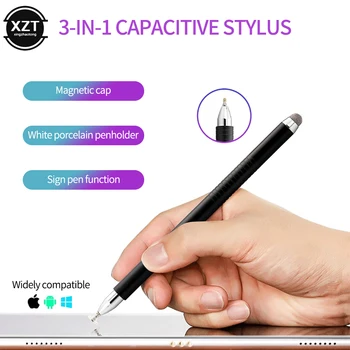 3 в 1, стилус для рисования, планшетные ручки, емкостный экран, сенсорная ручка Caneta для мобильного телефона ipad, аксессуары для смарт-карандашей, новейшие