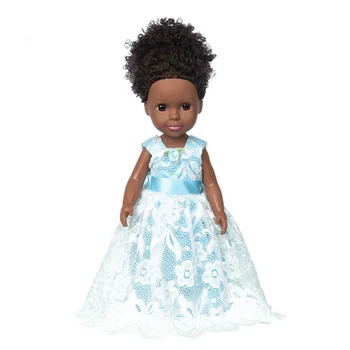 35 см виниловые афроамериканские куклы-малышки Детские игрушки-одевалки