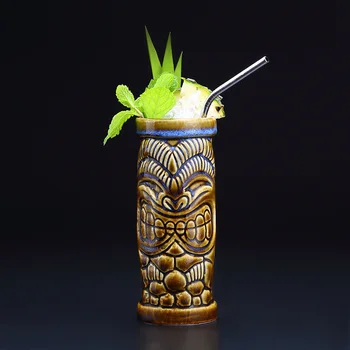 390 мл, Коктейльная кружка Island Soldier, бокал для вина из Гавайской тропической керамики, кружка для пива 