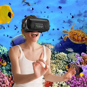 3D VR Очки VR Гарнитура с управлением для фильмов, Видеоигр, Очков виртуальной реальности, Очков виртуальной реальности, Совместимых с IOS / Android