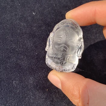 4 см натуральный прозрачный кварцевый кристалл ребенок Ганеша статуэтка слон бог Ганеша статуэтка