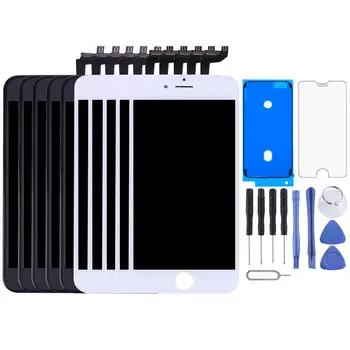 5 шт. черный + 5 шт. белый ЖК-экран и дигитайзер в полной сборке с рамкой для iPhone 6s