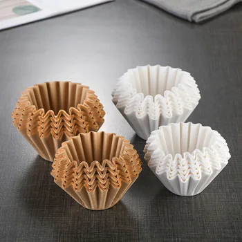 50 упаковок фильтровальной бумаги для кофе капельного типа, фильтровальная бумага для кофе ручной заварки, фильтровальная бумага в форме чаши для торта
