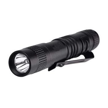 5X Фонарик-ручка-фонарик Super Small Mini AAA XPE-R3 Светодиодная лампа с зажимом для ремня, карманный фонарик с кобурой