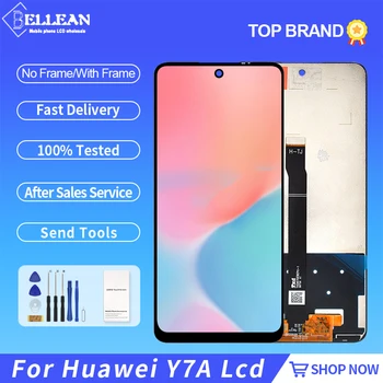 6,67-Дюймовый Дисплей P Smart 2021 Для Huawei Y7A Lcd С Сенсорной панелью, Дигитайзер Экрана В Сборе Для Honor 10X Lite Lcd С Рамкой