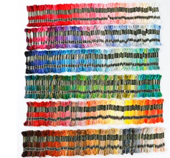 8 метров 100 цветных нитей для вышивания крестом DIY плетеная проволока Моток Мулине Нить для вышивания Плетение браслетов нить две этикетки