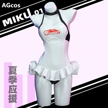 AGCOS Racing Miku 2022 Косплей Костюм Женщины Прекрасные Комбинезоны Miku Сексуальный Косплей