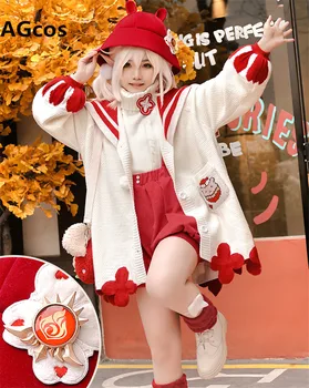 AGCOS Предпродажа костюма для косплея Genshin Impact Klee Winter Solstice Женские милые повседневные костюмы Klee Cosplay