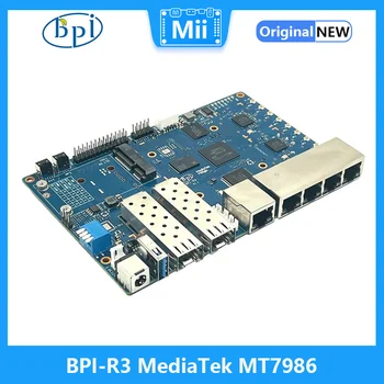 Banana Pi BPI-R3 MediaTek MT7986 Четырехъядерный процессор 2G DDR RAM 8G eMMC flash Поддержка Wi-Fi 6 Плата маршрутизатора 2.4G