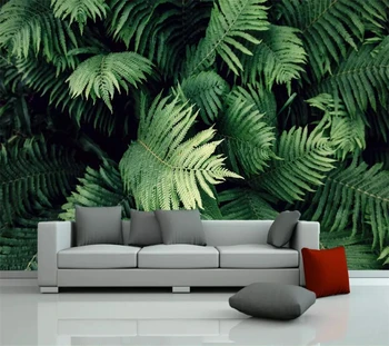 beibehang Обои на заказ 3d фрески растительный фон обои для гостиной спальни тропическое растение папоротник обои для домашнего декора