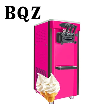 BQZ Домашнее мороженое Профессиональная Итальянская машина для приготовления мороженого с вертикальным сенсорным экраном и мягкой подачей 3 вкуса