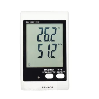BTHA01 Большой экран со звуковой и световой сигнализацией, регистратор температуры + влажности (встроенный датчик)