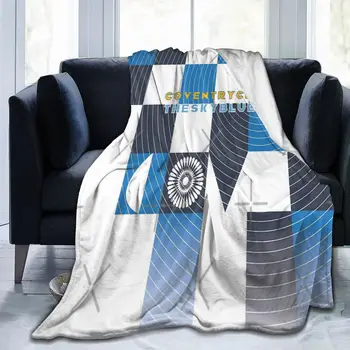 Coventry City - Небесно-голубое одеяло, лицевая скатерть, Растительное одеяло, подарок на День рождения разных размеров