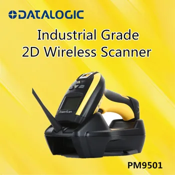 Datalogic PowerScan PM9501 Автоматический Сканер Штрих-кода 2D 433 МГц RF Беспроводной Промышленный Ручной Сканер Штрих-кода С Подставкой