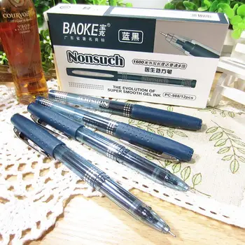 Doctor Pen Темно-синяя гелевая чернильная ручка 0,5, высококачественные ручки для письма длиной 1600 м