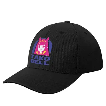 Hololive EN Ina Пародия на логотип TAKO BELL Бейсболка Шляпа Пляжная мода Аниме Роскошная Женская шляпа Мужская