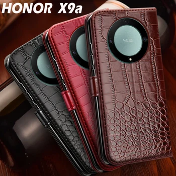 Honor X9a Case Кожаный бумажник Магнитный Флип-чехол для телефона Honor X9a 5G cover HonorX9a RMO-NX1 6.67 