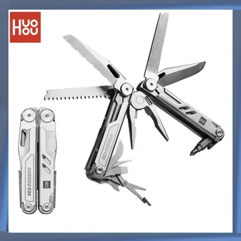 HUOHOU Портативный многофункциональный складной нож Pro Multi-tool / Открывалка для бутылок / Нож для наружного использования / Отвертка / Ножовка