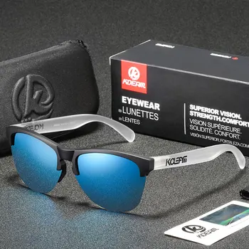 KDEAM Совершенно Новые Мужские Поляризованные Солнцезащитные очки Из материала TR90, Спортивные Модные Солнцезащитные Очки Без Оправы, Рыболовные Сверхлегкие Очки UV400