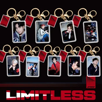 Kpop Idol Брелок Для ключей ATEEZ Limitless Новый Альбом Акриловый Брелок Для ключей Аксессуары Брелок Для ключей Милый Кулон Брелок Для ключей Подарки Коллекция фанатов