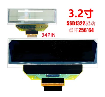 maithoga 3,2-дюймовый 34PIN SPI Белый/Желтый OLED-дисплей SSD1322 Drive IC 256 * 64 Параллельный интерфейс