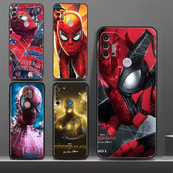 Marvel Дэдпул Человек-Паук Чехол для Телефона Motorola Moto Edge 20Pro G52 G200 30Neo G9 One Fusion G22 G30 G8 Plus Силиконовый Чехол