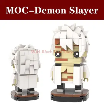MOC1174 Demon Slayer Шиназугава Санеми Персонаж Аниме Фигурки Строительные Блоки Развивающие Игрушки Для Детей Подарок Другу