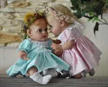 NPK 30 см Уже окрашенная готовая кукла reborn Baby Flo fairy Elf bebe doll реалистичная мини-кукла real touch 3D с видимой кожей