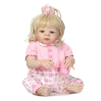 NPKCOLLECTION полная кукла vinly reborn baby girl мягкая настоящая нежная на ощупь новая дизайнерская прическа подарок для детей на День рождения